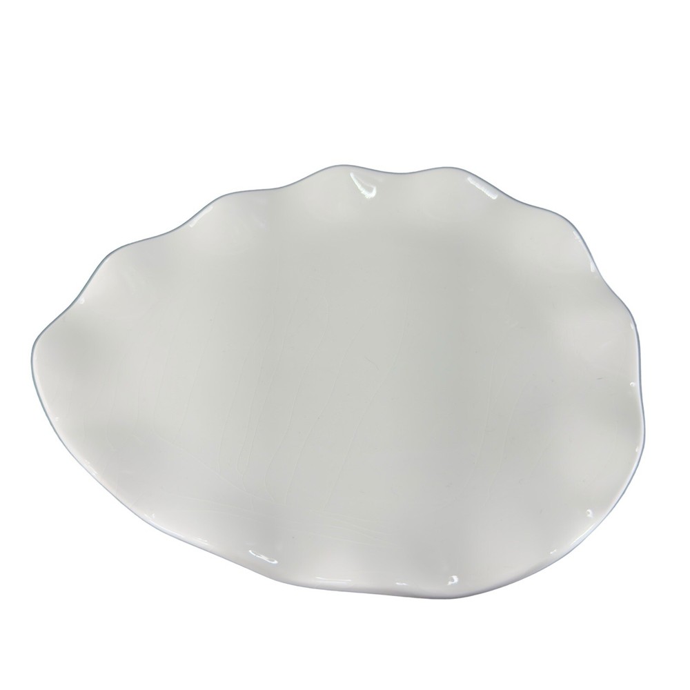Pottery Barn Easter Egg Shape Dish Plate Set 4 All Different Multicolor Ceramic