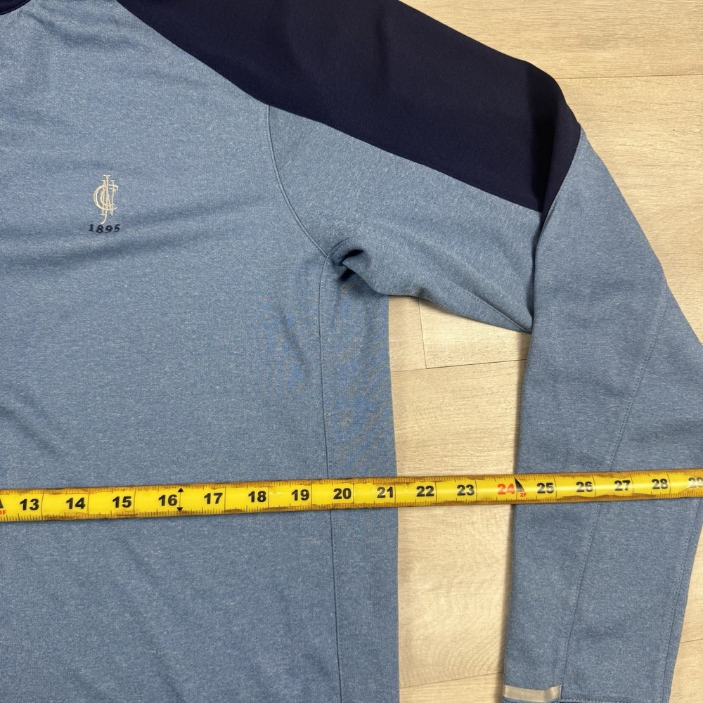 Zero Restriction Quarter Zip Golf Performance Pullover Sport Navy Blue Mens Med