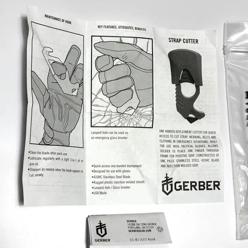 Gerber Emergency Strap Cutter (New)
