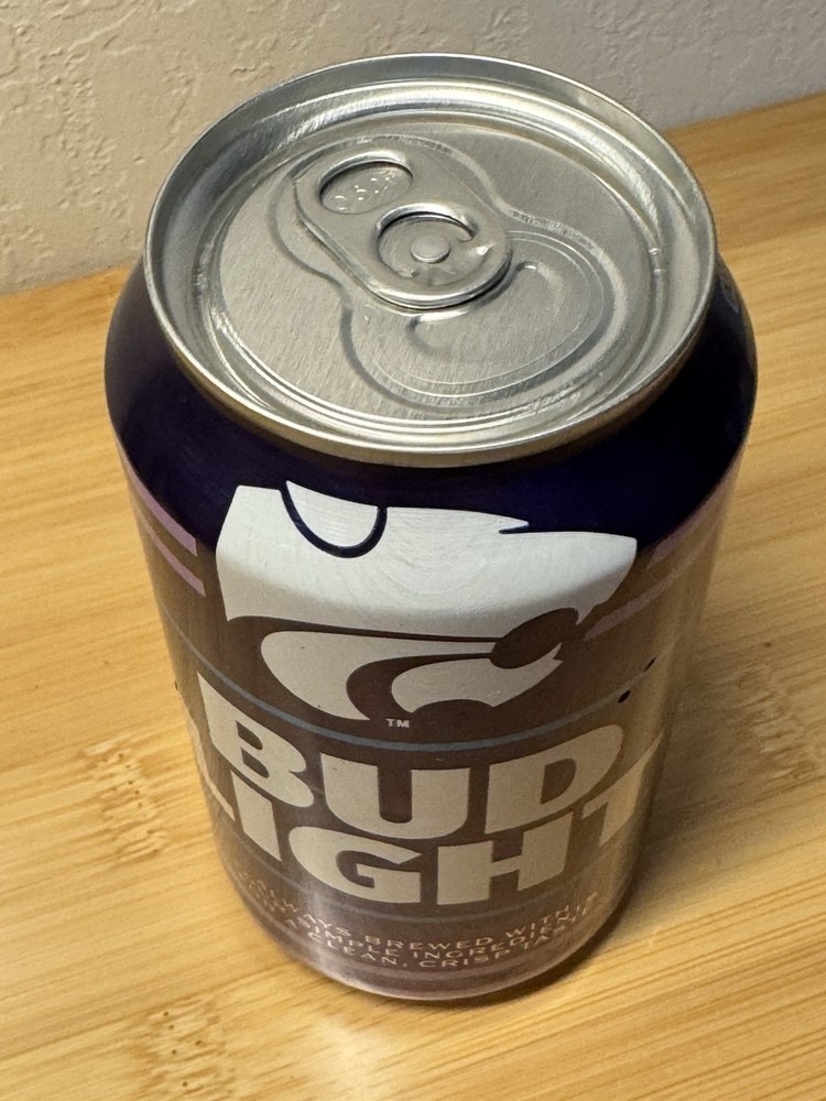 2025 Kansas State Wildcats KSU Bud Light empty Beer Can - Bottom Opened