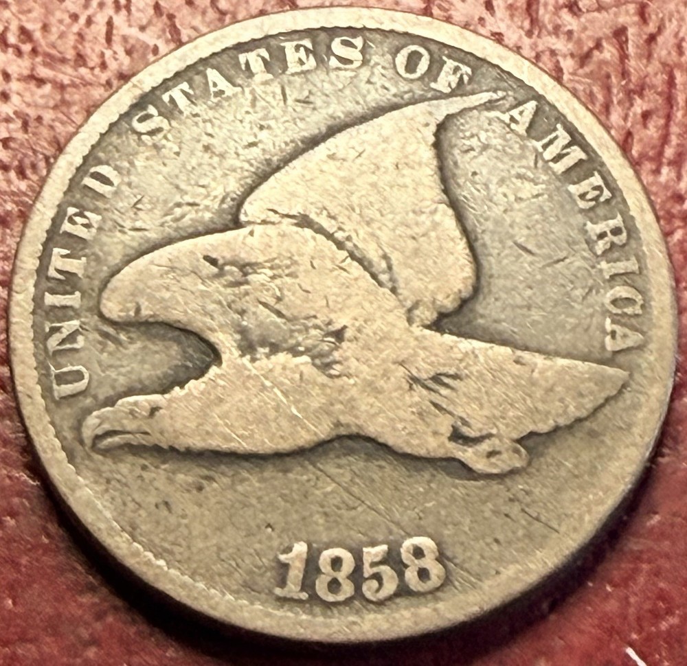 1858 Flying Eagle Cent. Free Shipping