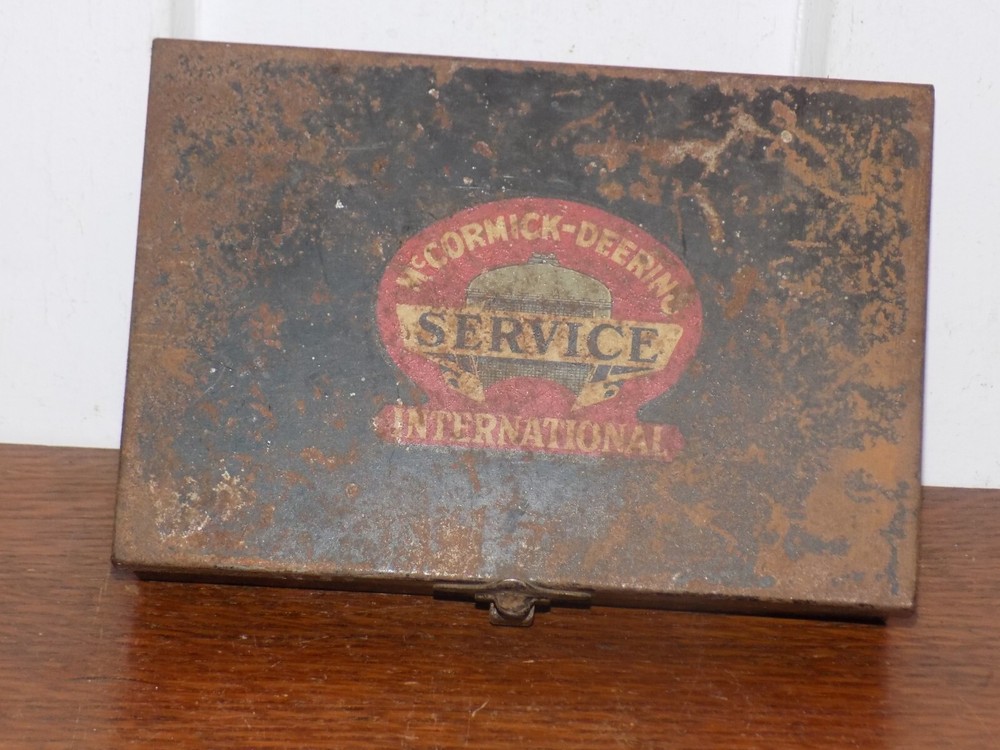 Vintage McCormick-Deering International Service Metal Tool Box