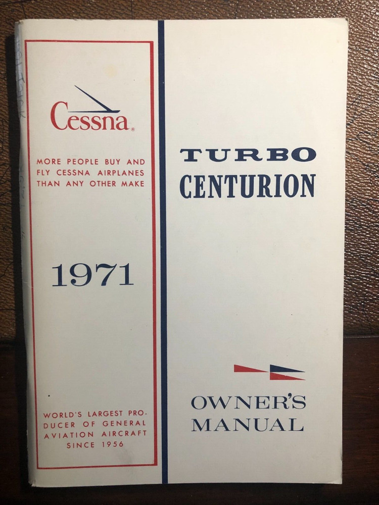 Cessna Owners Manual Turbo Centurion 1971