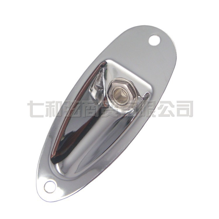 Oval shape input jack for guitar and bass