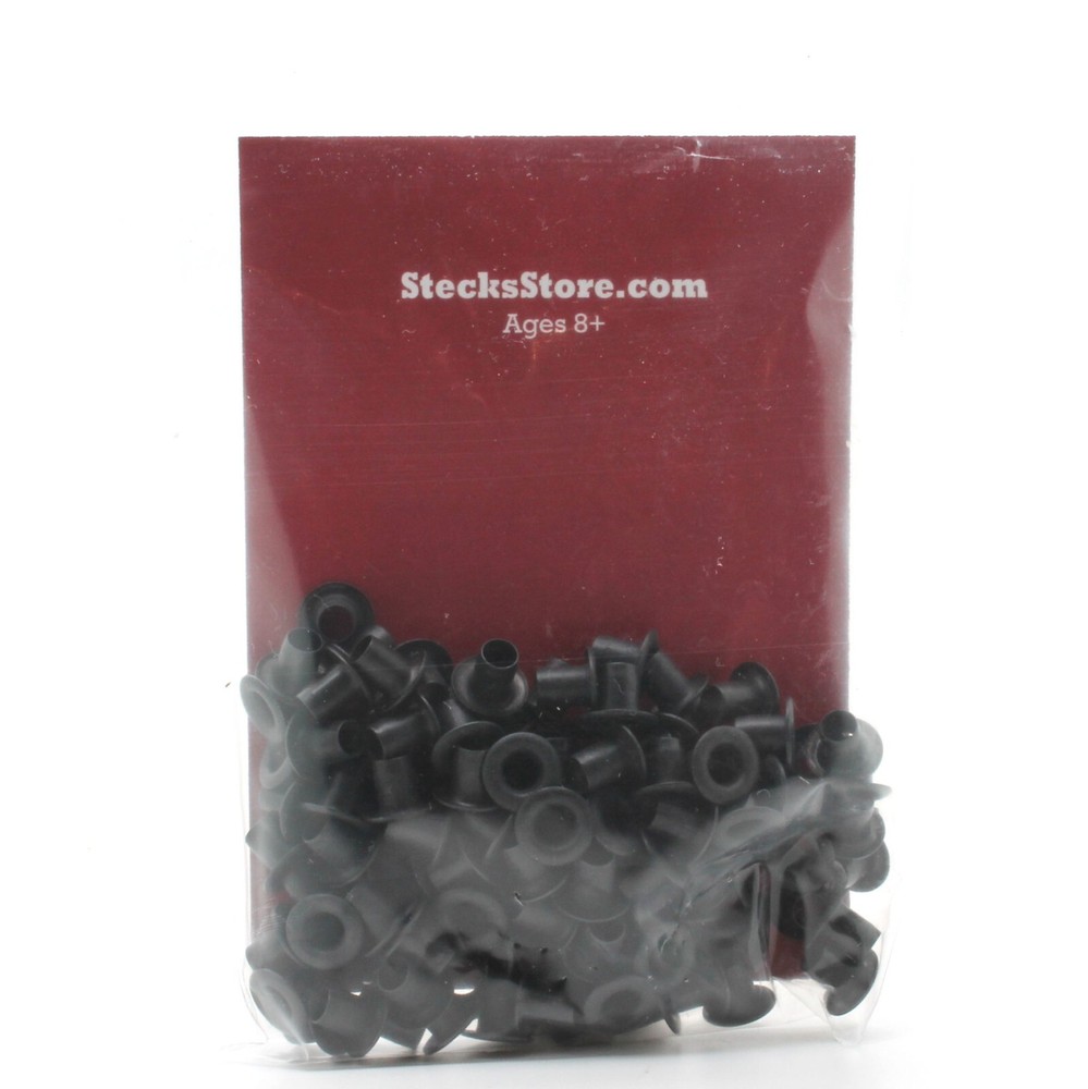 Eyelets Solid Brass 3/16" Black Plated 100 Pack 1286-13