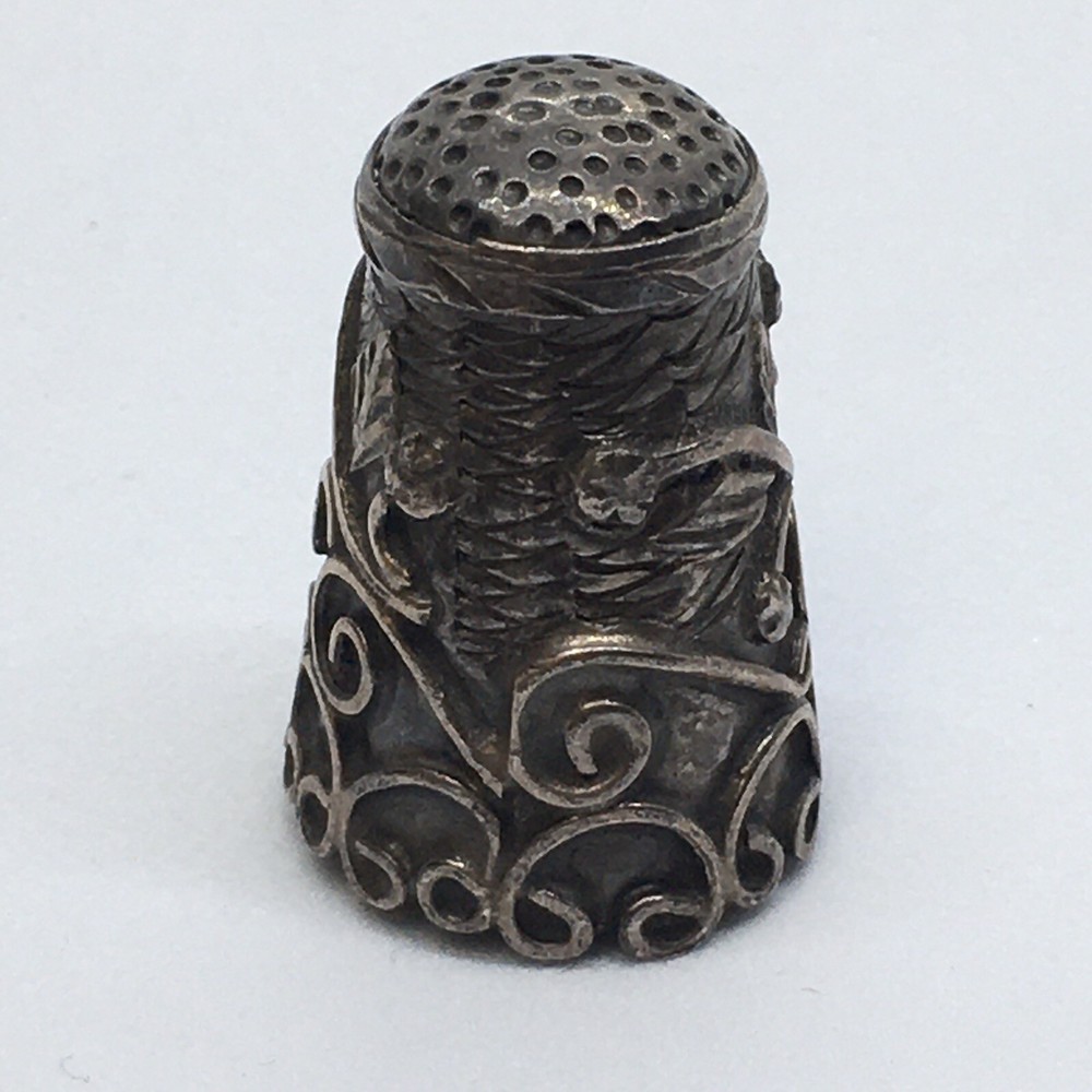 Antique Sterling Silver Thimble 1920s ICUAL Mexico