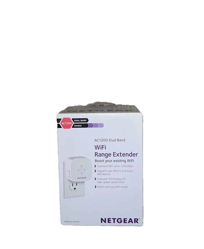 NETGEAR AC1200 WiFi Range Extender - White EX6110