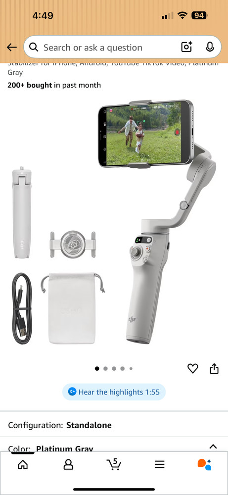 omoslint mo1 3- axis stablizer gimbel