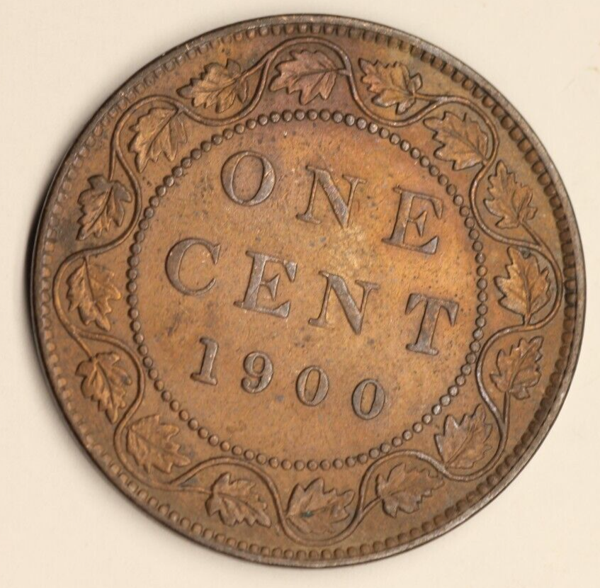 Canada 1900 Large One Cent Au/UUNC 1098