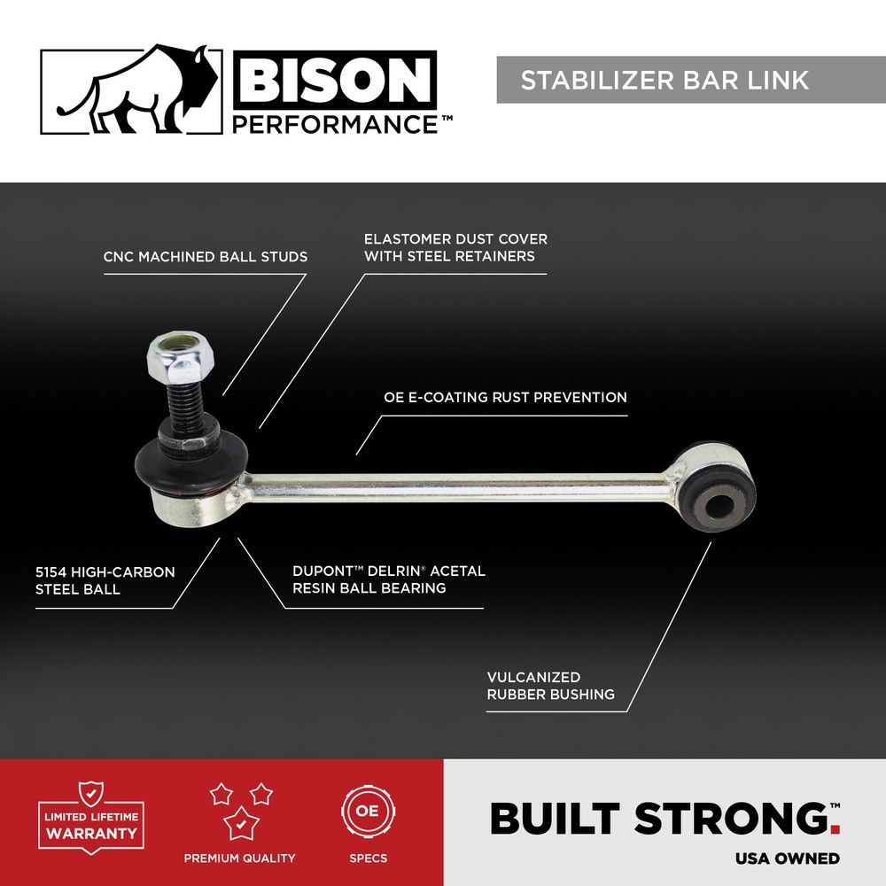 Bison Performance Front Stabilizer Sway Bar Link For Chevrolet GMC