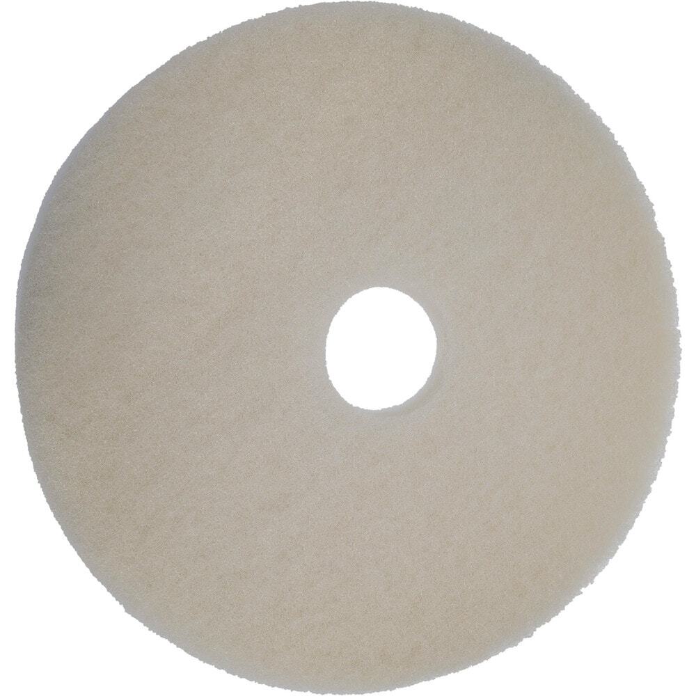 PRO SOURCE Floor Stripping Pads: 5 Pack, White Fine Polyester, 14" Diameter
