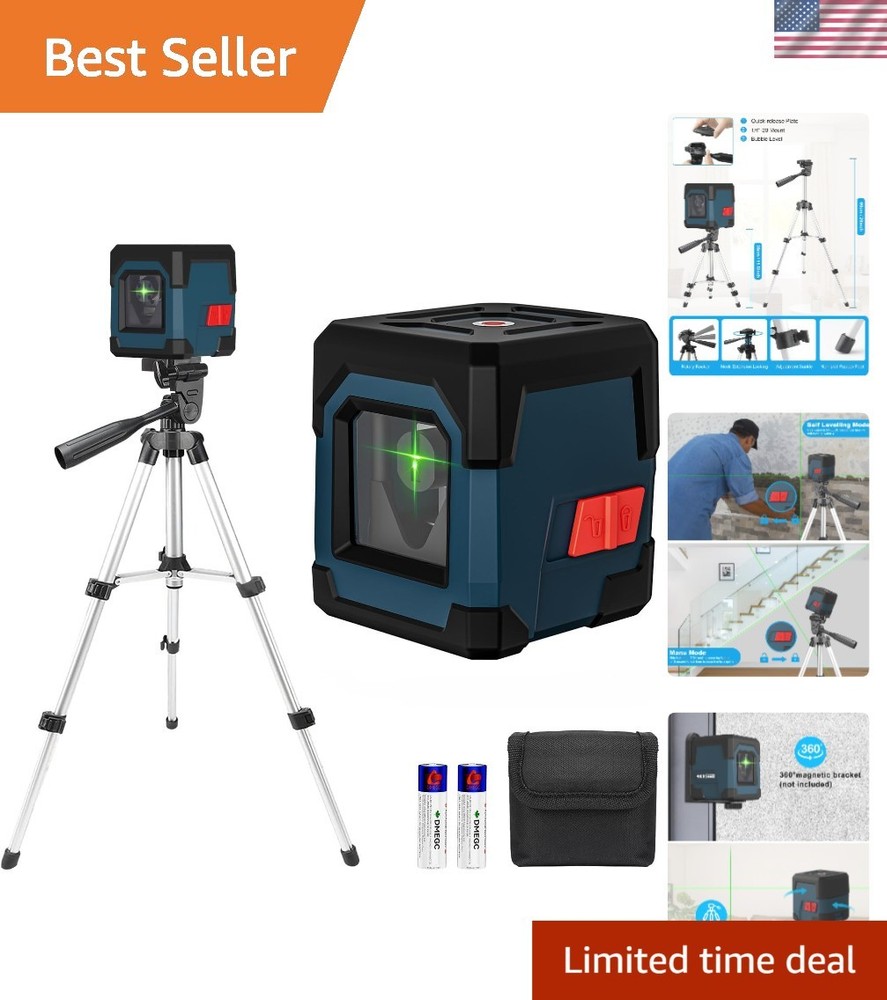 Professional 100ft Laser Level with High Visibility & Dual Operation Modes