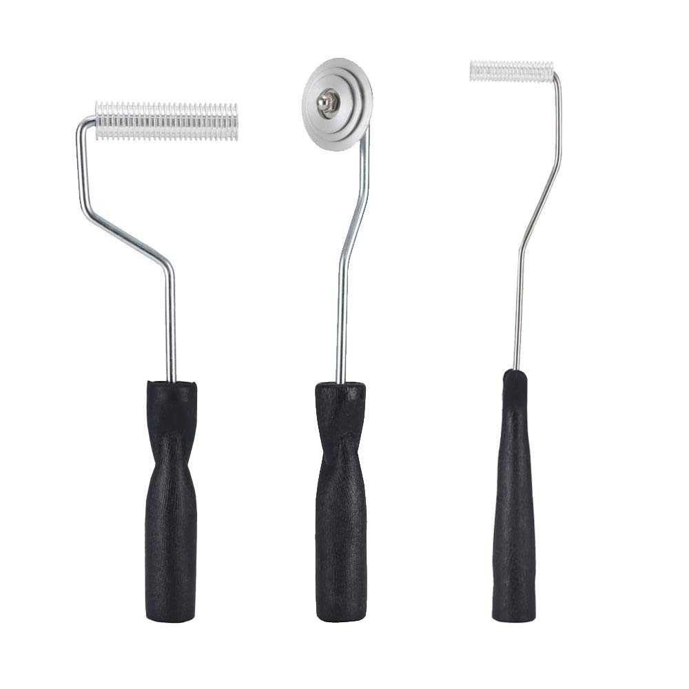 Fiberglass Roller Tools Kit, 3pcs Resin Laminating Bubble Set