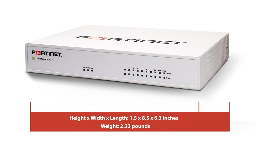 Fortinet FortiGate 70F Hardware