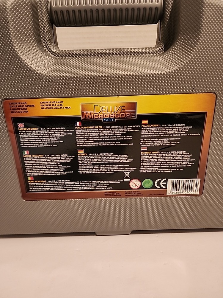 Micro Science Microscope Complete Set Deluxe With Carrying Case