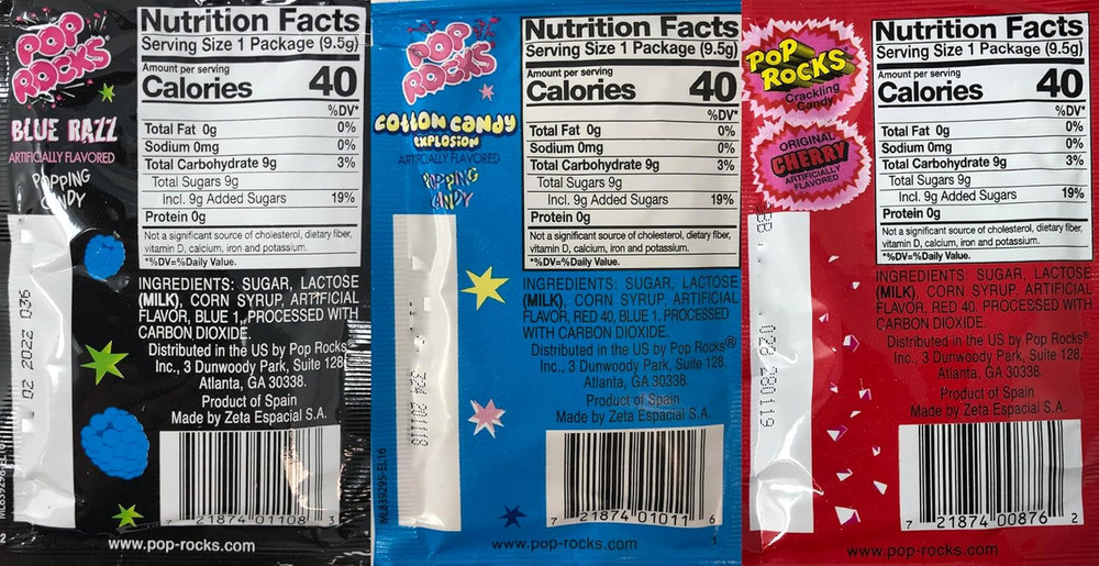 Candy Variety Pack Popping Candy - Bulk Candy, Nine Different Flavors Bulk Popp