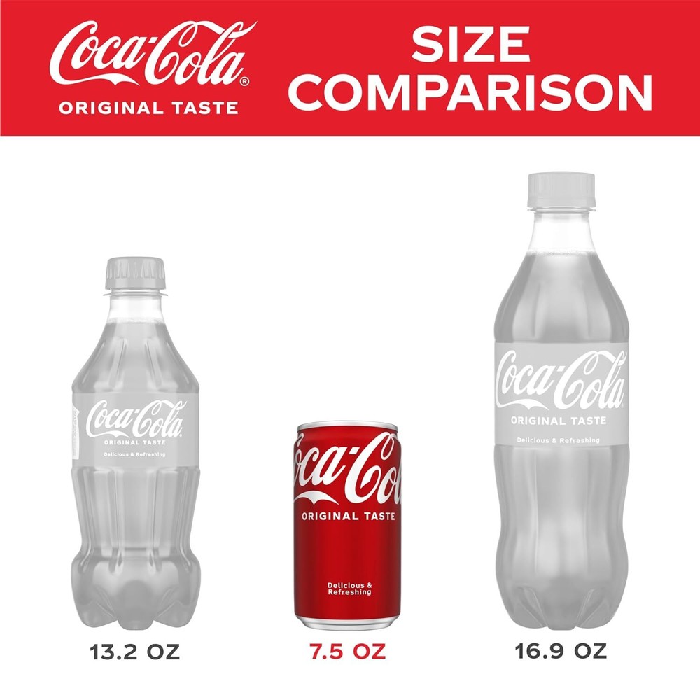 :.Coke🥤Mini-Can 7.5 oz, 10 pack.: