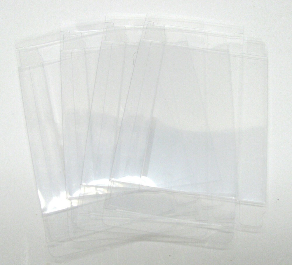 5X NINTENDO FAMICOM SMALL CIB GAME - CLEAR PLASTIC PROTECTIVE BOX - READ!