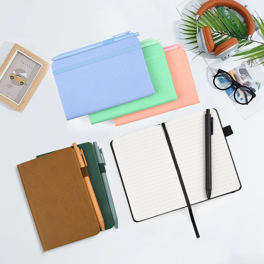 Lined Pocket Notebook Journal: 3 Pack Small Notebooks for Note Taking, A6 Mini N