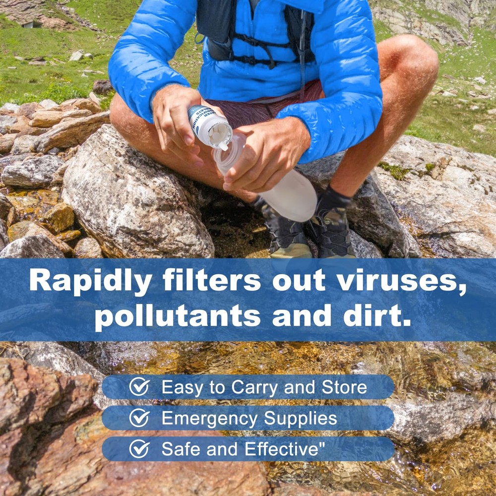 Water Purification Tablets (100 Count) - Water Tablets Purification for Drink...