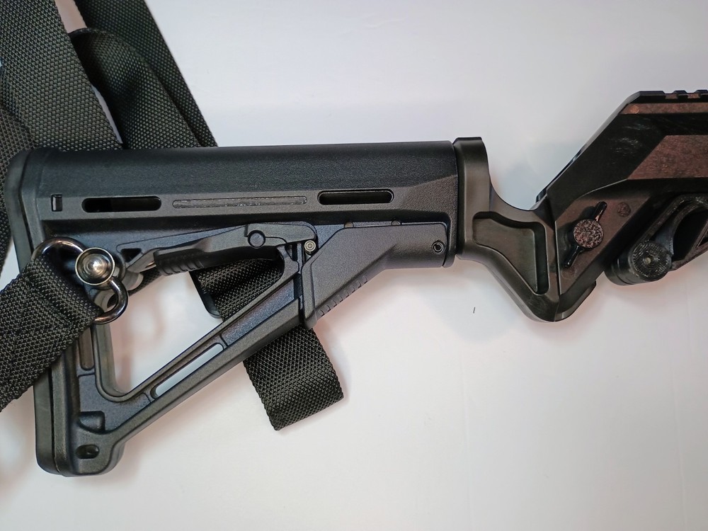 Virtual Rifle Systems VR Gun Black Plastic W/ Extendable Stock + Shoulder Strap