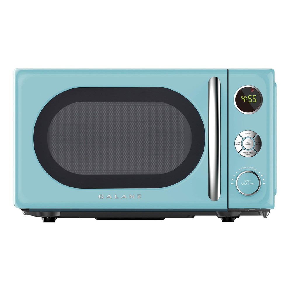 GLCMKA07BER-07 Retro Microwave Oven, LED Lighting, Pull Handle Design, Child ...