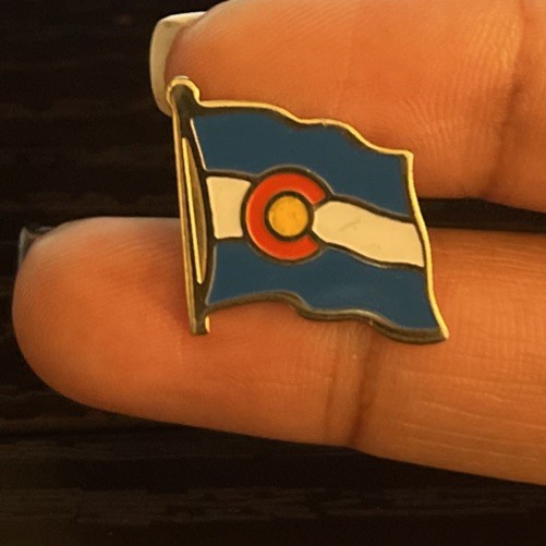 Colorado Flag State Lapel Hat Backpack Pin CO