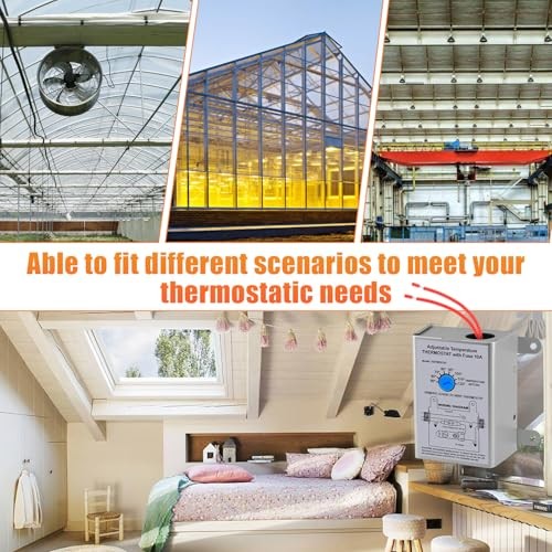 2 Pack 10-Amp Adjustable Programmable Thermostat with Firestat - 2 Pack 58033