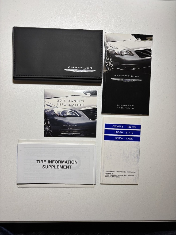 2013 Chrysler 200 User Guide OEM Set