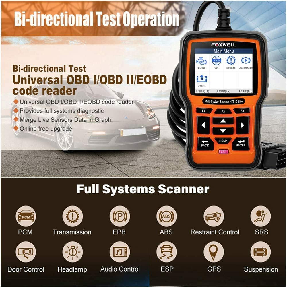 Bidirectional Scan Tool Fit For HONDA Scanner OBD2 All System Active Test Coding