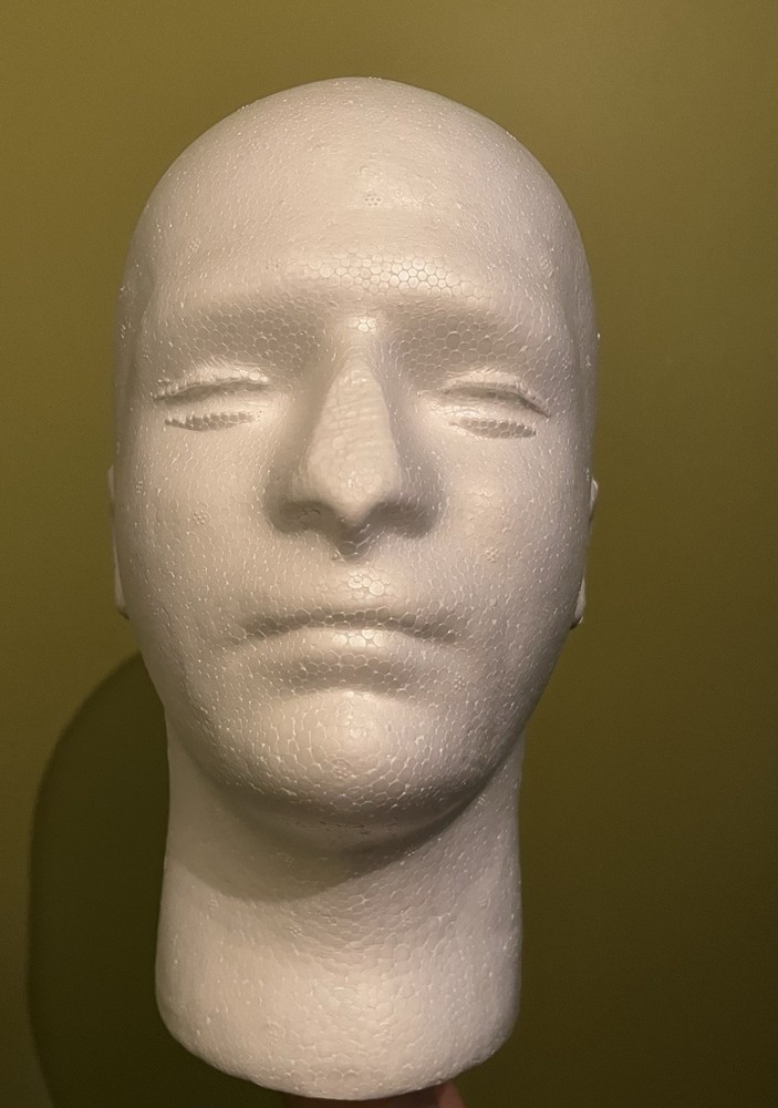 STYROFOAM HEAD DISPLAY
