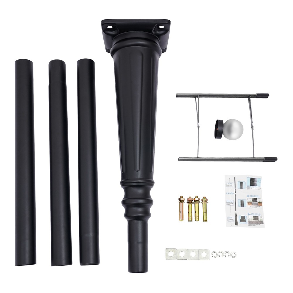 Light Post Split-Type Light Post Outdoor Light Post Top Globe Iron
