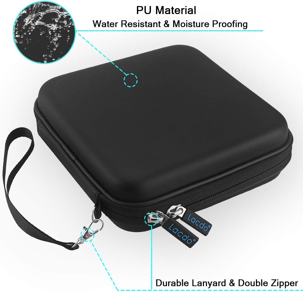 Lacdo USB CD DVD Writer Blu-Ray & External Hard Drive Protective Storage Case...