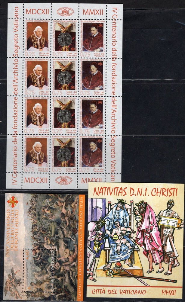 2012 Vaticano annata Cpl MNH