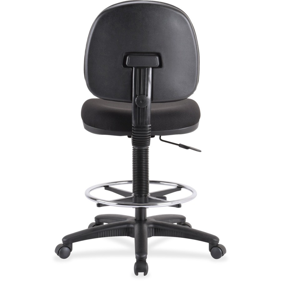 Lorell LLR80008 Pneumatic Adjustable Stool Black 24"x24"