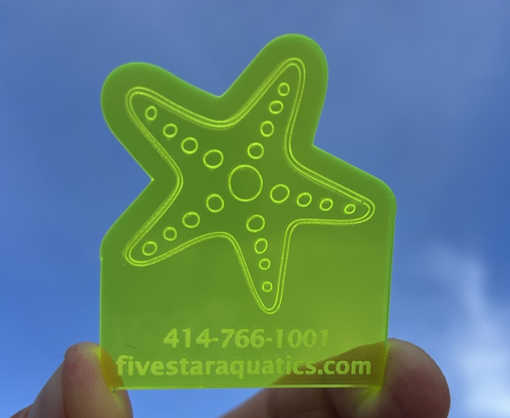Five Star Aquatics Diamond Polished Algae Scraper- Star Scraper