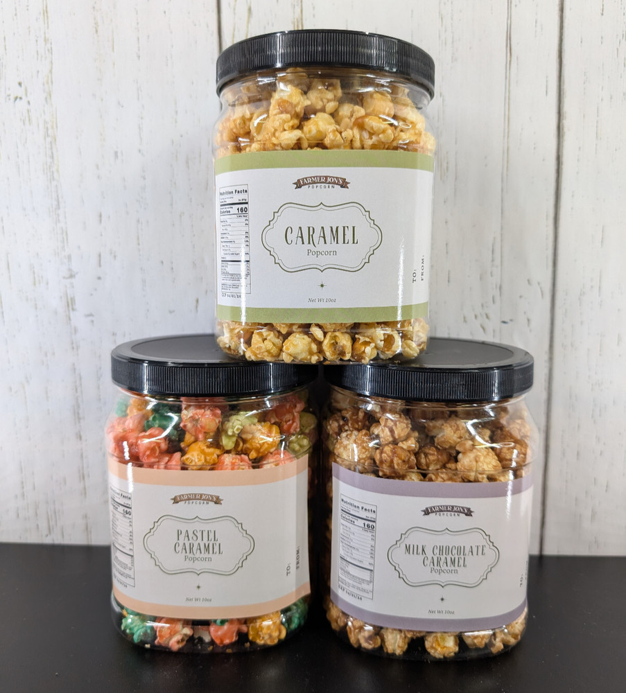 Farmer Jon's Spring Caramel Popcorn Jars Variety