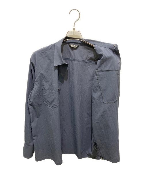 STATIC nylon long sleeve shirt navy