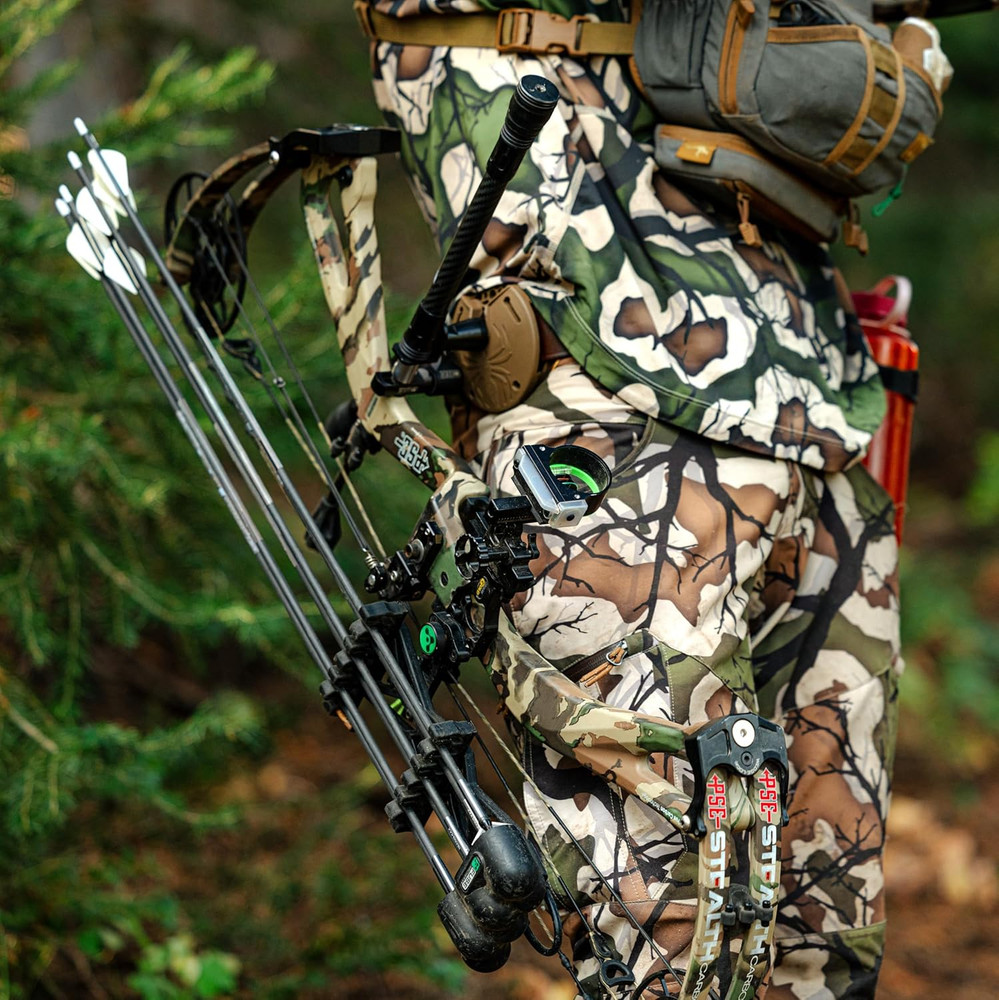 Compound Bow Carrying System - Archery Holder for Backpack & Sling Mount (Tan)