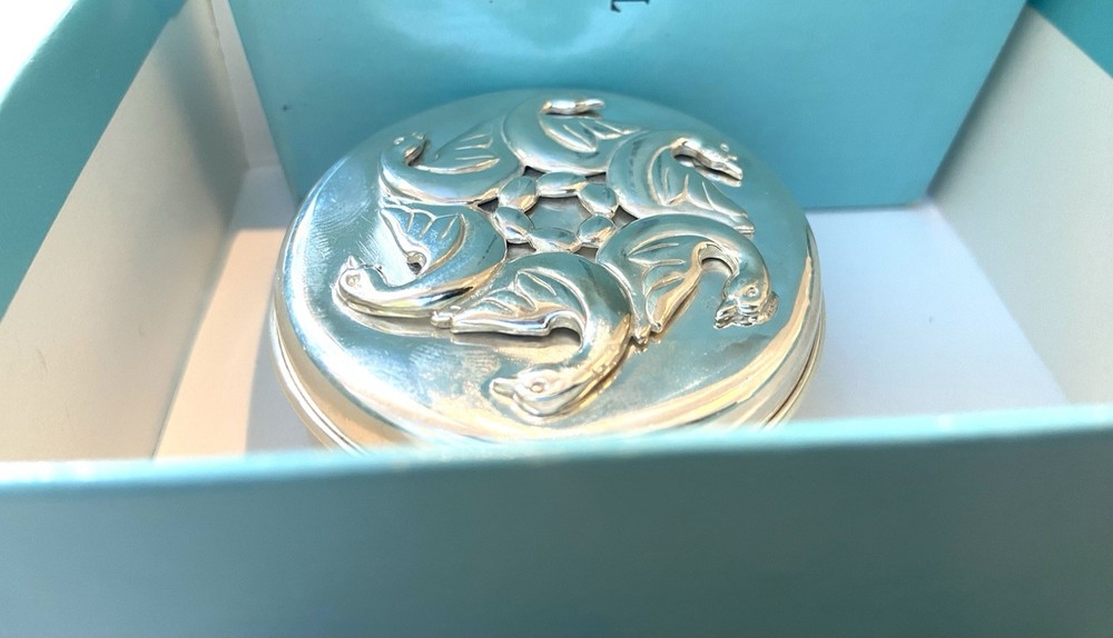 Tiffany&co Sterling Silver Box Pillbox