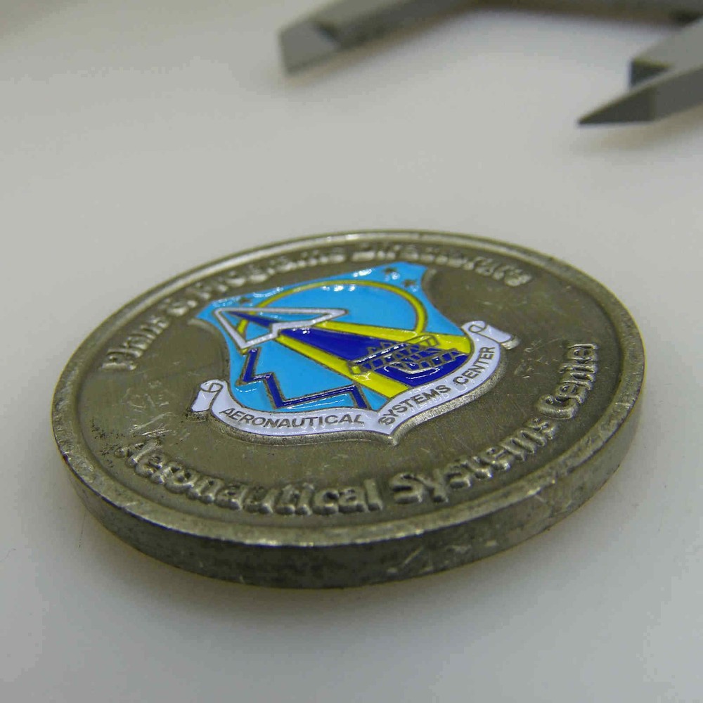 AERONAUTICAL SYSTEMS CENTER ASC XP CHALLENGE COIN