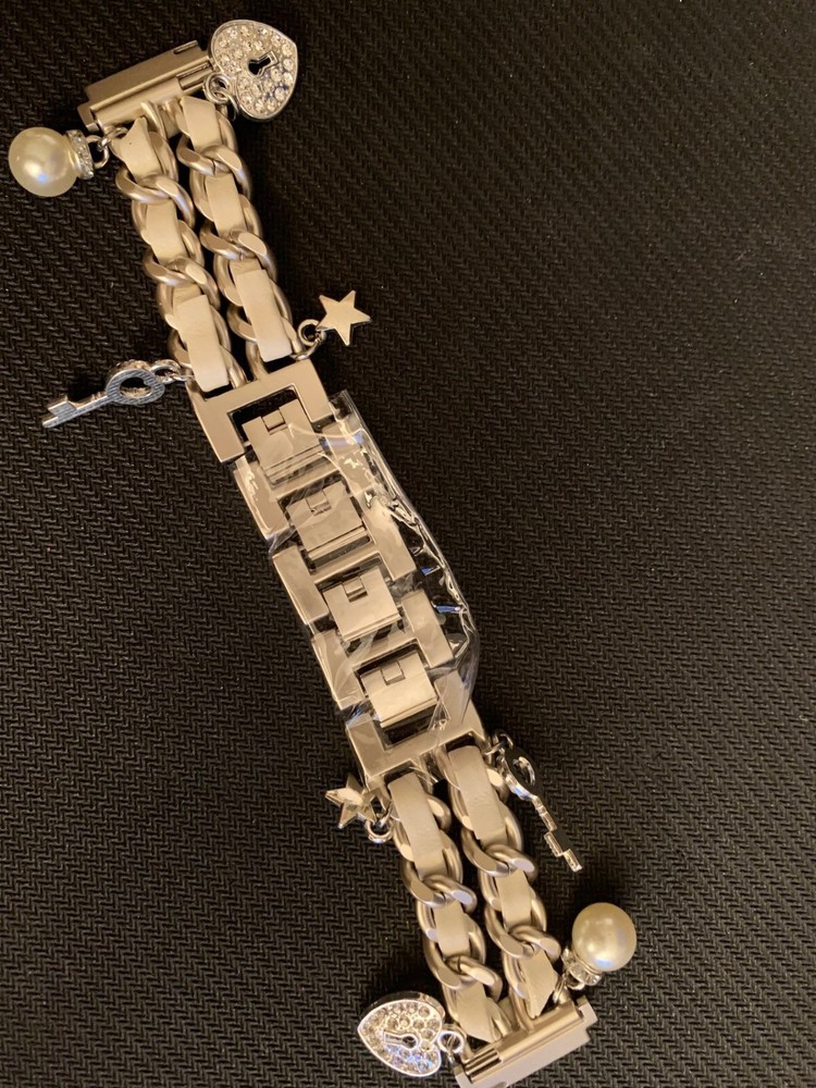 Charm Band Silver&White Bling  for Watch(Strap)