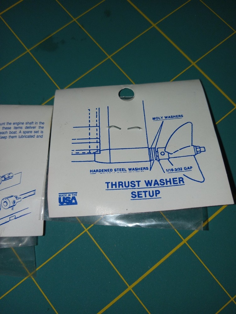 Vtg Aeromarine .250/ 1/4" Thrust Washers, Thrust Bearings.