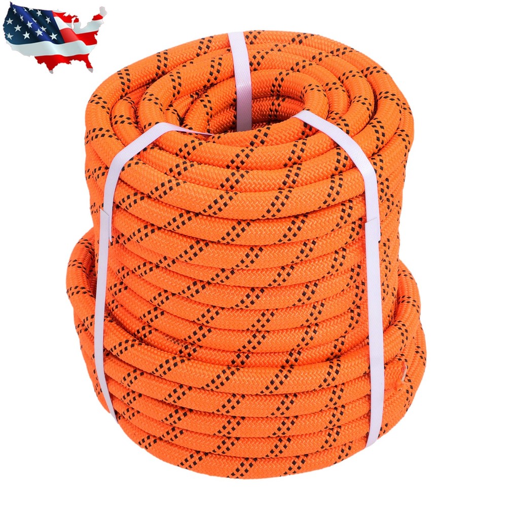 Pulling Rigging Line3/4" × 120' Double Braid Nylon Polyester Arborist Bull Rope
