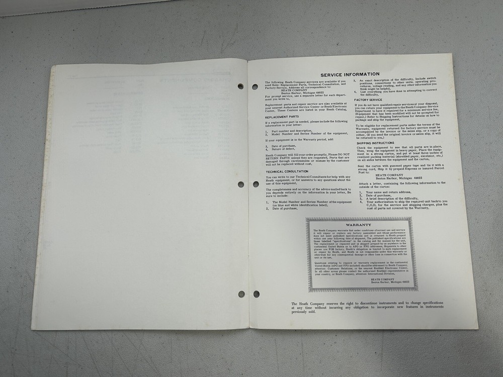 Heath Company Multiplexer Model EU 200 92 Manual