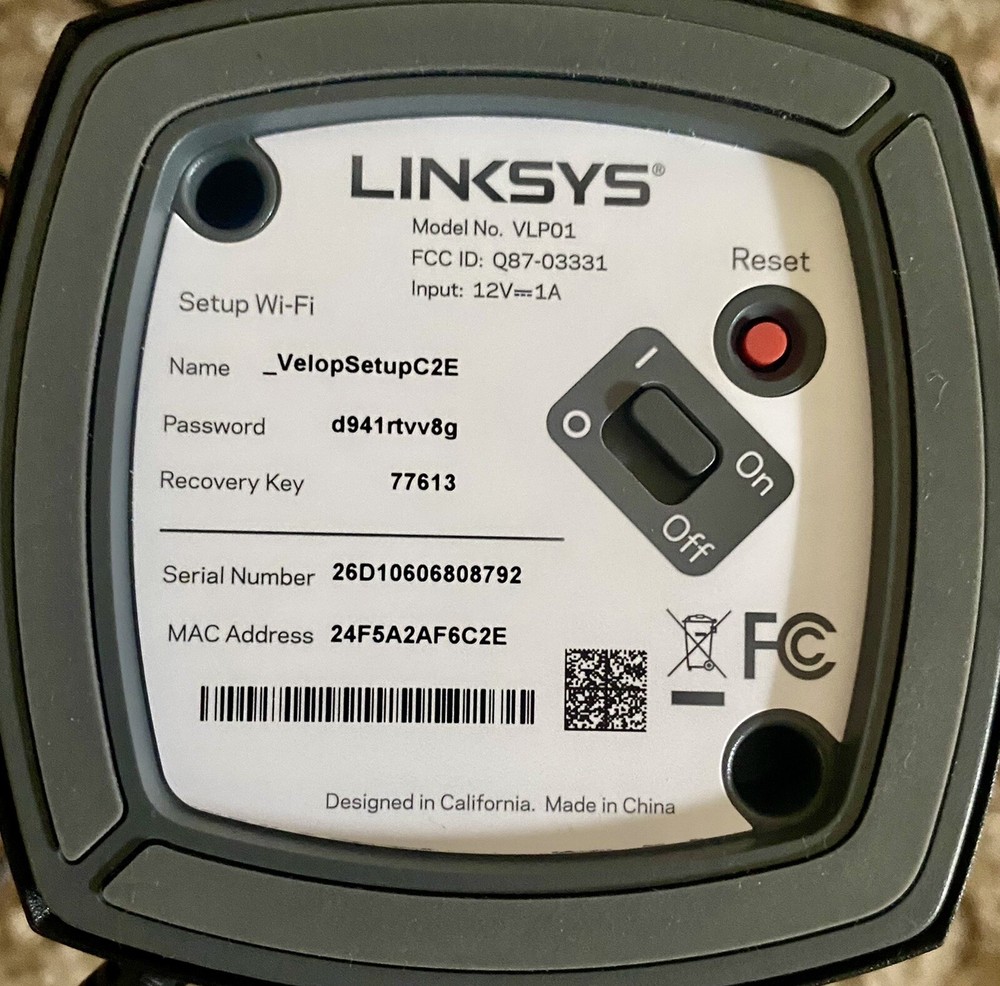 LINKSYS MESH AC1200 ROUTER