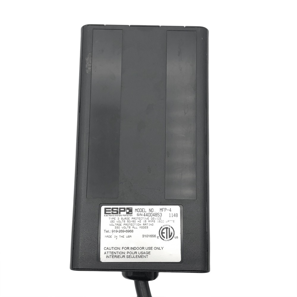 ESP Compact Surge Protector EMI/RFI Noise Filter 120 volt 15 Amp Model MFP-4