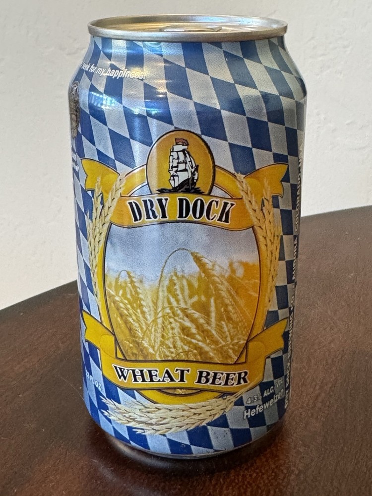 Dry Dock Wheat Beer - Empty Beer Can - Aurora, Colorado