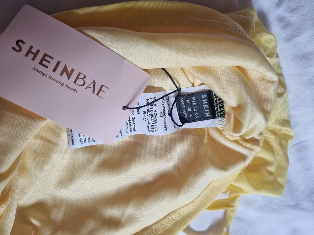 Shein BAe Yellow Skirt/top Set