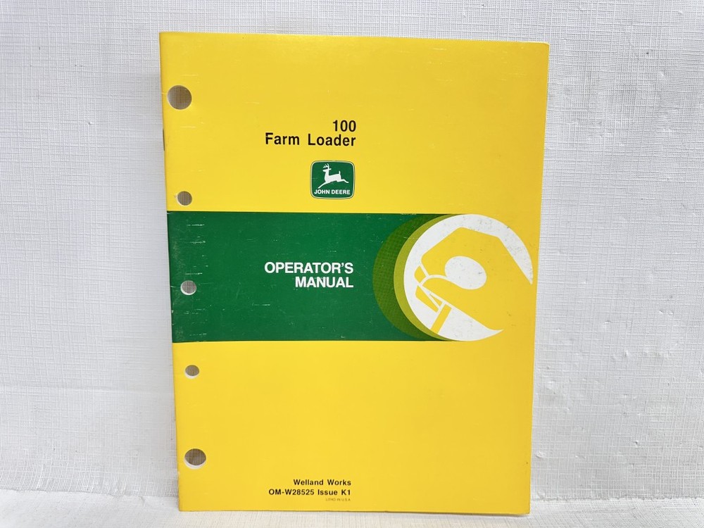 John Deere 100 Farm Loader Original Operators Manual - 52 Pages
